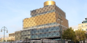 The gold layer of the building is the archive layer. The gold depicts the treasured nature of the collections 